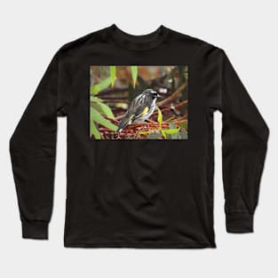 New Holland Honeyeater sitting in a Gum Tree Long Sleeve T-Shirt